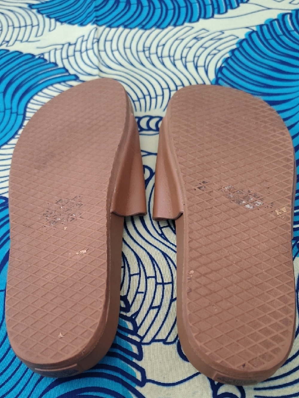 Vans Women's Brown Leather Decon Slide Sandals - Picture 6 of 9